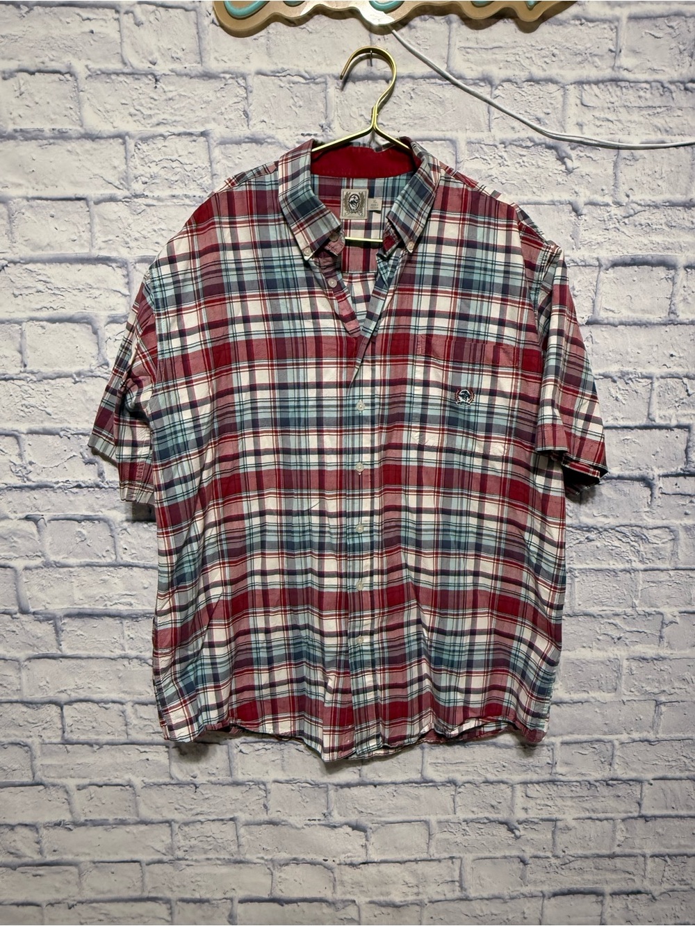 Cinch Button Down Short Sleeve Shirt Men's Size Xl 
Pre owned good condition 
No
